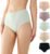 BATTEWA Washable Absorbency Incontinence Regular Underwear for Women, Reusable Leak Proof Protection Panties for Bladder Leakage(5Color, 2X-Large, 5 Pack)