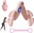 Pelvic Floor Trainer for Women, Kegel Exerciser with Counter, Inner Thigh & Butt Trainer, 3 Resistance Levels, Rotatable Angle, Lockable Compact Design, Home Workout Set with Resistance Band