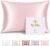 SilkSilky 100% Pure Organic Mulberry Silk Pillowcase for Hair & Skin, Both Sides Grade 6A Pillow Cases with Hidden Zipper, Breathable Cooling Silk for Beauty Sleep (Standard 20”x26”, Pink)