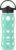 Lifefactory 22-Ounce Glass Water Bottle with Pivot Straw Cap and Protective Silicone Sleeve, Sea Green