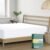 THREAD SPREAD 100% Organic Cotton Percale Weave Fitted Sheet, Deep Pocket, Crisp and Cool Bed Linen – GOTS Certified Sheets – 1 PC, King White