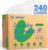 BellaLuce Fragrance Free Laundry Detergent Sheets – 240 Loads Hypoallergenic & Eco-Friendly Laundry Sheets Detergent, Plastic-Free Washer Sheets for Home, Dorm & Apartment