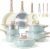 CAROTE 21-Piece Ceramic Pots and Pans Cookware Set, Non Stick Induction Cook Ware Kitchen Cooking Set Non-Toxic Health, PFAS Free