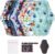 LUCKYPADS Reusable Menstrual Pads, 10 Pcs Washable Cloth Pads & Period Pads for Women (7.5 × 10 Inches) with Wet Bag & Laundry Bag, Leak-Proof 4-Layer Reusable Sanitary Pads
