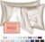 Silk Pillow Cases 2 Pack Standard Size with Hidden Zipper, Mulberry Silk Pillowcase for Hair and Skin, Smooth and Soft Breathable Cooling Silk Satin Pillowcase Set of 2, Gifts for Women，Beige