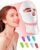 Red Light Therapy for Face – LED Light Therapy Mask Skin Care, Cordless LED Face & Neck Mask with Red & Infrared Lights Wavelength, USB C Rechargeable for Home Use, Working, Travel, Yoga