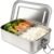 Adult Stainless Steel Lunch Box, 40oz/1200ml Metal Bento Box Removable Dividers, Reusable Food Storage Containers with Lids Leak Proof for Travel, Work, Picnic, Home