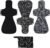 4 Pack 16 Inch Cloth Menstrual Pads,Reusable Washable Overnight or Post Partum Absorbency Pads,Unscented