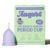 August Period Cup for Women – 36 mL Capacity, 8-12h Protection, Flexible, Soft Silicone Menstrual Cups with Cotton-Sateen Pouch, Reusable and Beginner-Friendly with Easy Step-by-Step Guide