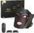 Red Light Therapy for Face, LED Face Mask Light Therapy, Rechargeable Red Light Therapy Mask for Face with Comfortable Light-Blocking Eye Protection & Timing Function At Home, Black