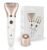Electric Razor for Women – Painless 2-in-1 Women Shaver Hair Remover for Face, Legs and Underarm, Portable Waterproof Bikini Trimmer Wet and Dry Cordless Lady Hair Removal – Micro USB Recharge