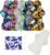 6pcs/Set Resuable Washable Incontinence Pads, Waterproof Organic Bamboo Resuable Menstrual Pads Sets, Including 5pcs Heavy Flow Cloth Mama Sanitary Napkins + 1pc Mini Wet Bag