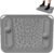 Foot Massage Mat & Foot Massage Balls, Spike Acupressure Reflexology Mat for Feet Pressure Point Stimulation, Silicone Massager Board Plantar Fasciitis Pain Stress Relief for Office Home Grey