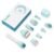 10 in 1 Derma Roller Kit, 0.25mm Microneedling Roller Microneedle Derma Roller with, Facial Beauty Roller Skin Care Tools, 10 Replaceable Heads and Storage Case