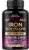 Iron Supplement for Women – Iron 65mg (Ferrous Sulfate 325mg) – Stomach Friendly | Slow Release | High Absorption – Vitamins C, D3, B6, B12 & Folate – Energy Support – 60 Capsules, 2 Month Supply