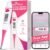 Easy@Home Basal Body Thermometer: BBT for Fertility Prediction with Memory Recall – Accurate Digital Basal Thermometer for Temperature Monitoring with Premom App – EBT-018 (Pink)