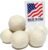 6 Eco-Friendly Wool Dryer Balls -Set of Six 100% Handmade, Natural and Unscented