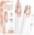 Eyebrow & Facial Hair Removal for Women: 2 in 1 Rechargeable Eyebrow Trimmer & Face Shaver, Painless Electric Facial Eye brow Razors Epilator with Built-in LED Light -Perfect for Face, Lips & Body