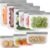 9 Pack Reusable Silicone Food Storage Bags – Freezer & Dishwasher Safe Leakproof Reusable Bags, Freezer Storage Bags Sets – 3 Gallon 3 Snack 3 Sandwich Bags