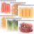 SPLF 6 Pack Reusable Gallon Freezer Bags Dishwasher Safe, BPA FREE Reusable Food Storage Bags, Extra Thick Leakproof Silicone Free 1 Gallon Bags for Marinate Meat, Cereal, Sandwich, Snack, Travel Item