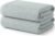 ecolook Waffle Bath Towel Set of 2, 100% Cotton Lightweight & Quick-Dry Bath Towels, Ultra-Absorbent and Breathable, Lint-Free Hotel & Spa Towels for the Bathroom, Gym, and Travel – Light Gray