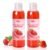 2 PCS Yoni Wash, Natural Feminine Wash for Women Ph Balance, Yoni Body Wash Vaginal Wash for Intimate Moisturizing Deodorant Remove Odor, Strawberry Scent