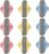 9 PCS Washable Incontinence Pads for Women, Reusable Incontinence Pads for Women, Reusable Panty Liners, Set with 3 Pink, 3 Yellow, 3 Blue, Soft and Absorbent, Comfortable and Discreet