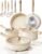 Astercook Pots and Pans Set Non Stick, Ceramic Cookware Set Non Toxic, 18 Pcs Dishwasher Safe Induction Cookware for Everyday Cooking & Housewarming Gifts