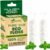 Biodegradable Mint Dental Tooth Lace Floss – 2X Refillable Flossers – 100% Organic Natural and Compostable Teeth Silk Spool – Waxed with Candelilla Wax & Eco-Friendly Zero Waste Packaging