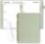 SUNEE 2026-2027 Weekly & Monthly Planner 6.4″x8.5″ – 12 Month (July 2026 – June 2027), Vegan Leather Cover Planner Academic Year Calendar, Pocket, Notes, Monthly Tab, Green