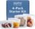 Stasher Silicone Reusable Storage Bags, 4-Pack Starter Kit, Reusable Freezer Bags, Microwave, Dishwasher, Oven Safe, Sous Vide, Premium Lunch Containers, Eco Friendly, Food Storage Bags, Clear | Reusable Food Bags