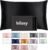 Blissy Silk Pillowcase – 100% Pure Mulberry Silk – 22 Momme 6A High-Grade Fibers – Silk Pillow Cover for Hair & Skin – Regular, Queen & King (Black, Queen)