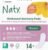Naty Sanitary Pads Normal Without Wings | 100% Certified Organic Cotton top Sheet | Certified Skin-Safe | Without Perfume, 0% Conventional Plastic| Absorbent Protection| 14 Pads