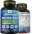6-in-1 Plant Based Calcium Supplements for Women Men- Calcium 600mg w/ D3 K2 5000 IU Vitamin, Liposomal & Algae Ca-lcium Magnesium Zinc + Vegan Vitamin D 5000 IU + K2 MK7 + Methyl B12 for Bone, 1 Pack