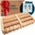 TheraFlow Foot Roller for Plantar Fasciitis Relief and Neuropathy Pain Relief for Feet – Wooden Foot Massager Roller Acupressure Tool with Reflexology Chart – Mom Gifts for Women and Men
