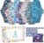 PHOGARY 7 Packs Reusable Menstrual Pads with Wings for Women, Washable Overnight Cloth Panty Liners Sanitary Pads for Heavy Flow with Wet Bag