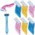 Honoson 30 Pieces Bikini Razors Bikini Trimmer for Women Small Disposable Travel Accessories Armpit Hair Removal Beauty for Body Cosmetic Tool(Light Pink, Light Yellow, Light Blue)