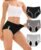 YESWEL Incontinence Underwear for Women, Washable Reusable Leakproof Sports Briefs，Heavy Flow Period Panties 3 Pack
