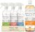 Branch Basics Cleaning Essentials Kit: All Purpose, Glass and Bathroom Cleaner – Concentrate (33.8 Oz) (17 Refills) + Refillable Plastic Spray Bottles (24 Oz) Plant Based, Human-Safe, & Fragrance Free