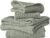 4-Piece Waffle Towels Set for Bathroom – Soft 100% Turkish Cotton Quick-Dry Lint-Free Waffle Weave Thin Bath and Hand Towels (Sage, 2 Bath & 2 Hand Towel Set)