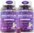 Magnesium Glycinate Gummies for Adults & Kids 4+, Sugar Free Magnesium Bisglycinate Supplement 400/200mg with B6D3, L-Theanine for Sleep & Relaxation, Brain, Muscle, Melatonin Free Gummies,2Pack