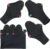 wegreeco Reusable Menstrual Pads – Reusable Sanitary Pads | Reusable Panty Liners | Soft Cloth Menstrual Pads – 6 Pack with 1 Cloth Mini Wet Bag (X-Large, Black)