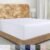 California Design Den 100% Organic Cotton Fitted Sheet Queen Size Only – Percale Queen Deep Pocket Fitted Sheet, Lightweight, Snug-Fit, Crisp, Durable – White