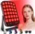 Red Light Therapy Panel, 460/590/660/850nm 4-Color Light Mode, 120 LEDs Facial Infrared Light Therapy Devices with Lighted Makeup Mirror, Timer, Portable Red Light Therapy for Face, Body, Pain Relief