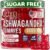 Ashwagandha Gummies for Women & Men – Natural Calm Gummies with Ashwagandha Root Extract Vitamin C Zinc – Ashwagandha Herbal Supplement for Sleep Stress Balance – 60 Vegan Sugar Free Chews