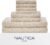 Nautica – Bathroom Towels, Soft Waffle Texture Washcloth, Bath & Hand Towels, Quick Dry & Highly Absorbent Cotton, Set of 8, College Dorm Room Essentials (Oasis Beige)