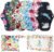 PHOGARY Reusable Menstrual Pads, Bamboo Cloth Pads for Heavy Flow with Wet Bag, Large Sanitary Pad Set with Wings for Women, Washable Overnight Cloth Panty Liners Period Pad (7 in 1, 25.4cm 4 Layers)