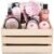 Aqua Elegante Full Spa Gift Set – 15 Piece Premium Bath Basket with Wash, Bubbles, Lotion, Salts, Body Scrub, Towel, Shower Puff, Bathbombs, Reusable Basket, Gifts for Women – Rose Oil & Orchid