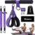 Upgrade Pedal Resistance Band with Handle, Adjustable Tube Foot Pedal Device Puller Exercise Bands, for Abs Arm Leg Waist Workout, Core Pilates, Sit Up Fitness Equipment for Full Body Training