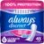 Always Discreet Adult Incontinence Pads for Women, Drier, 6 Drop Long Length, Extra Heavy Absorbency, Pads for Bladder Control Management, Bladder Leaks, & Postpartum Pads, 45ct